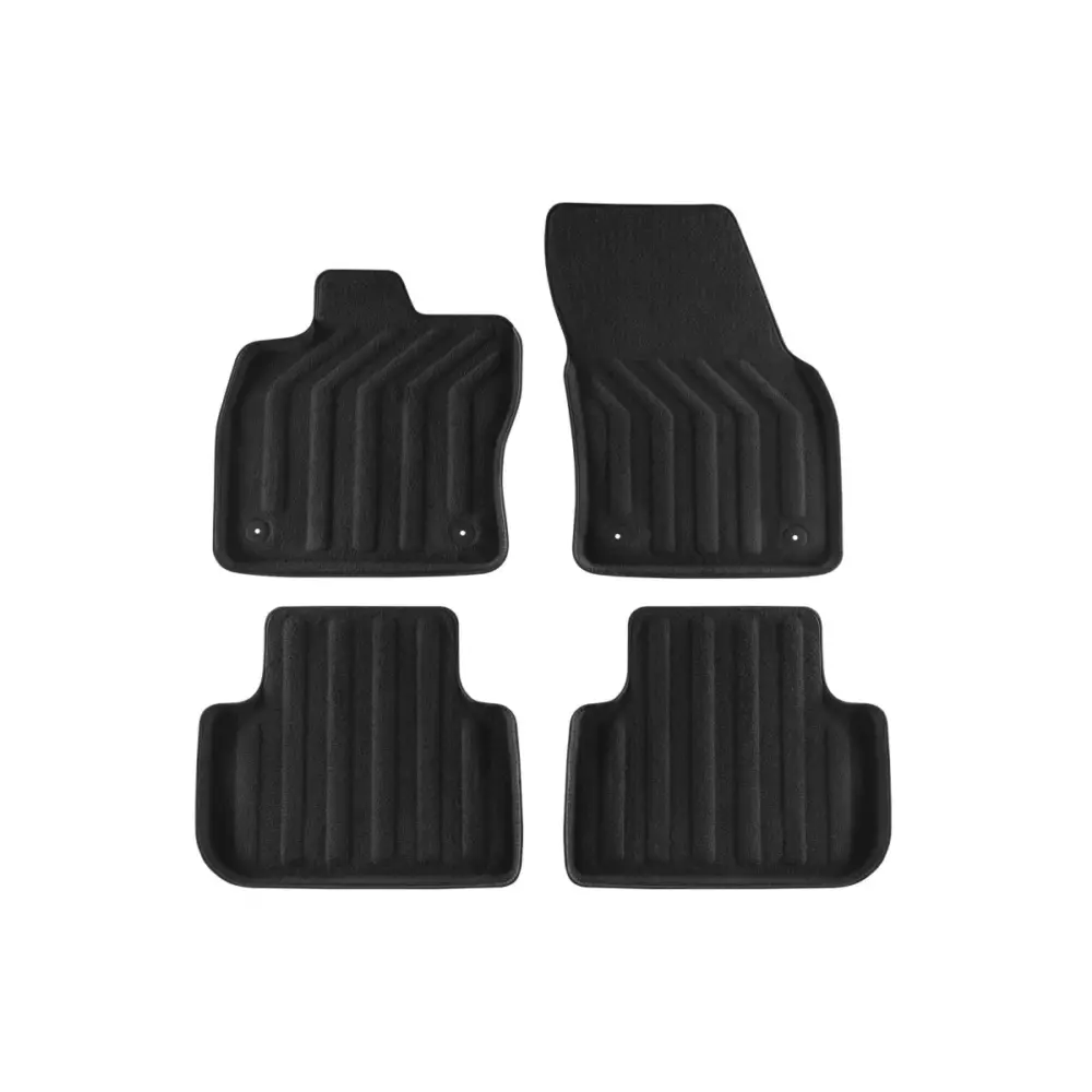 Tappetini Tessuto 3D Neri Set 4 Pezzi per Volkswagen Tiguan dal 2016