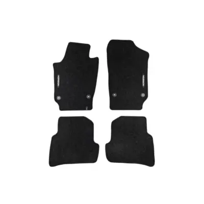 Tappetini Tessuto Horizon Neri Set 4 Pezzi per Volkswagen Polo 2001-2009