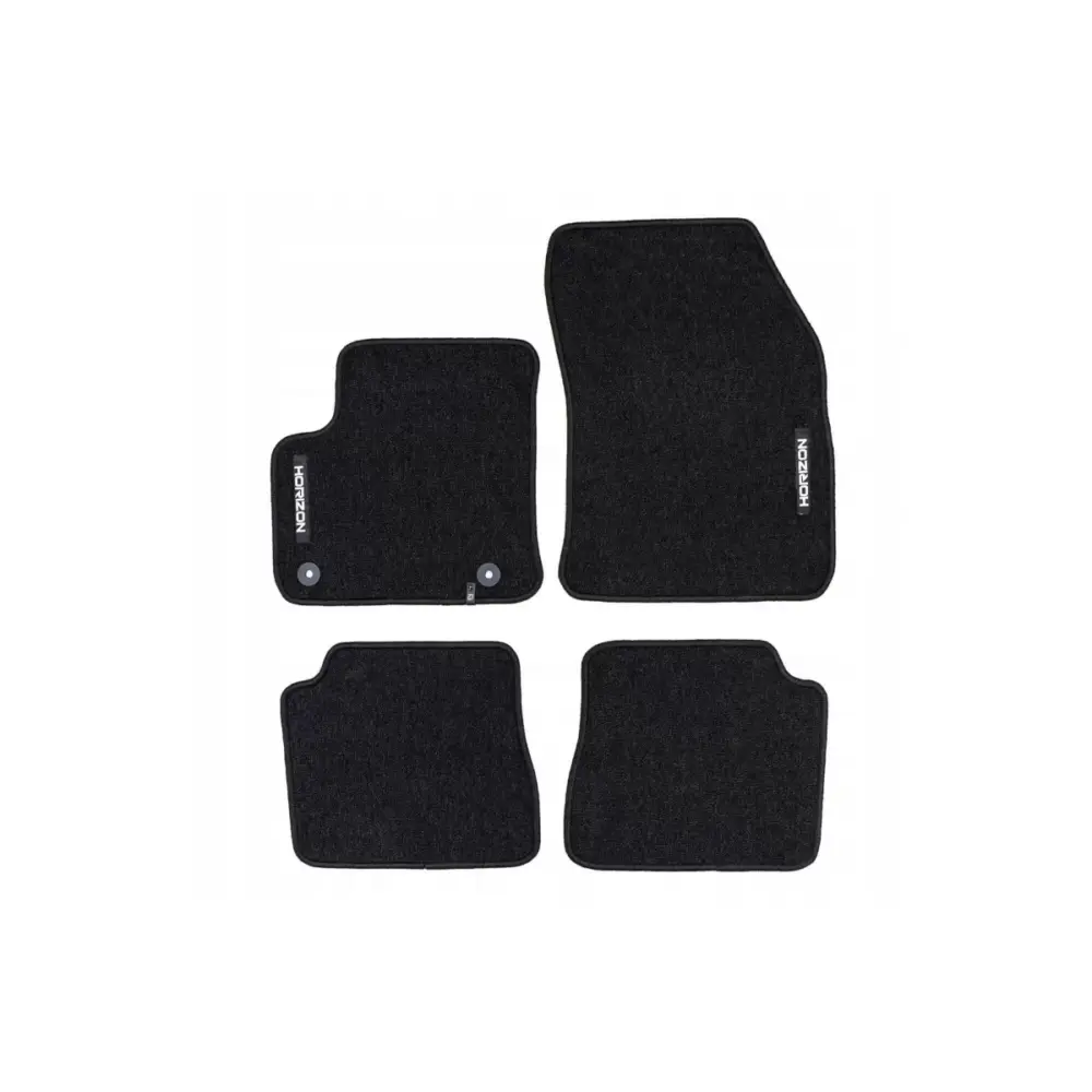 Tappetini Tessuto Horizon Set 4 Pezzi Nero per Citroën E-c4 dal 2020