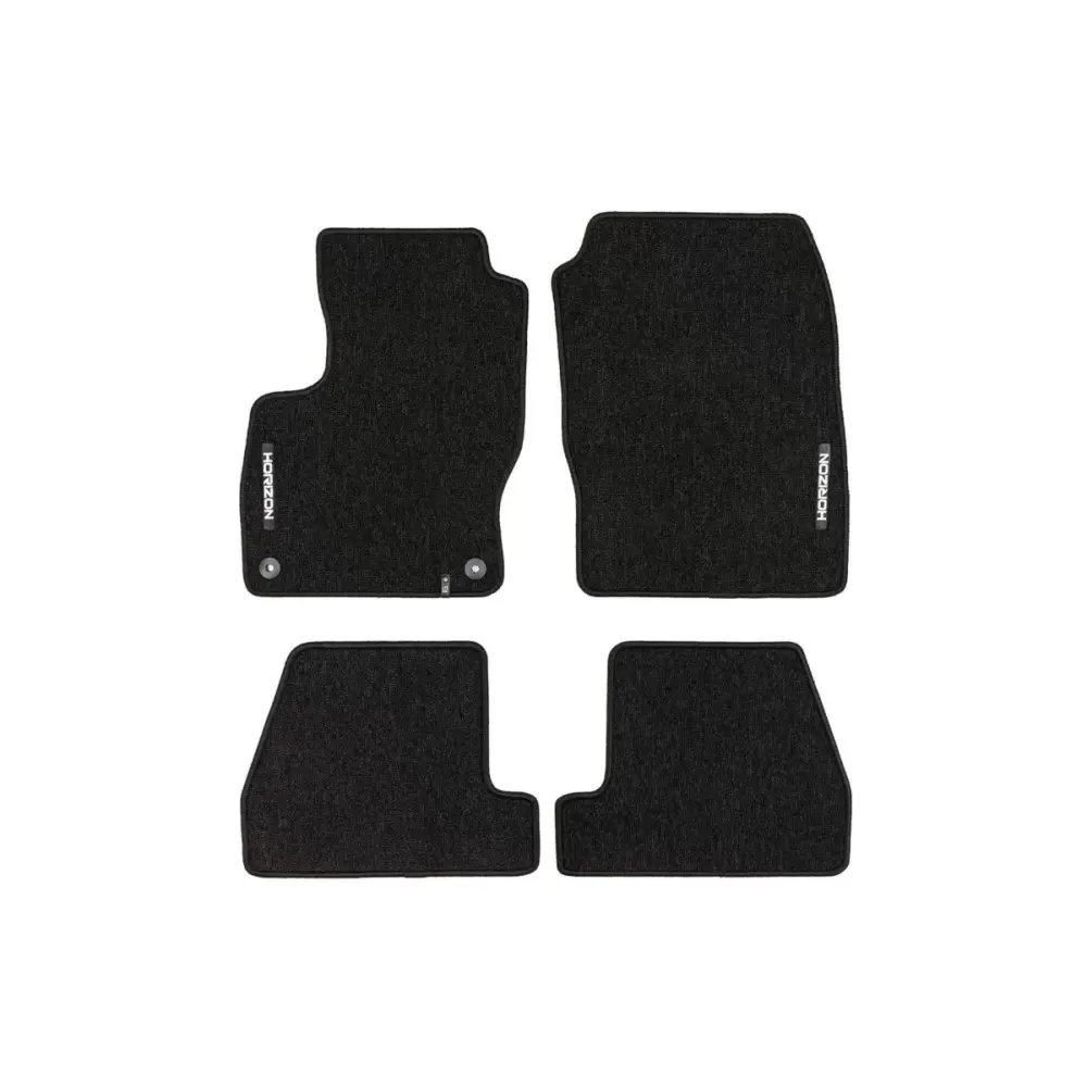 Tappetini Tessuto Horizon Set 4 Pezzi Nero per Ford Focus 2010-2019