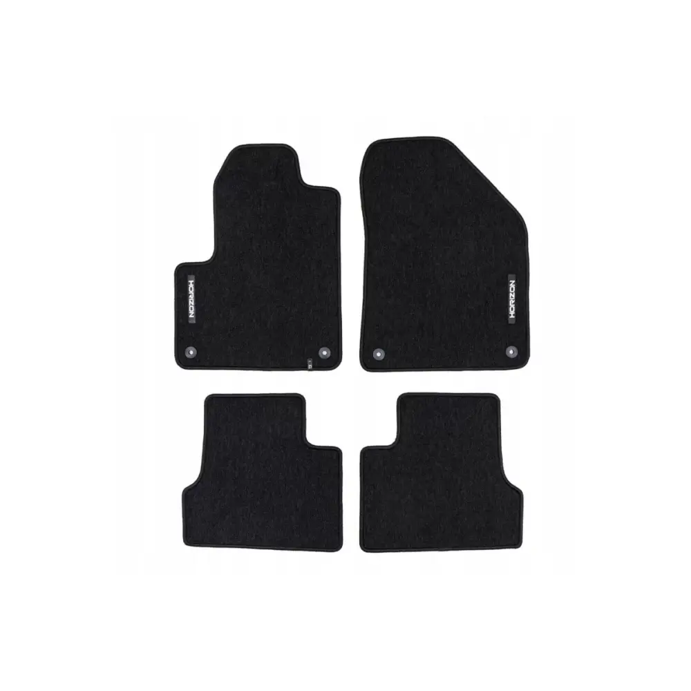 Tappetini Tessuto Horizon Set 4 Pezzi Nero per Jeep Cherokee 2013-2023