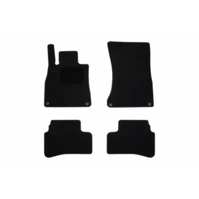 Tappetini Tessuto Neri Set 4 Pezzi per Mercedes Classe S W222 2013-2020 Corto