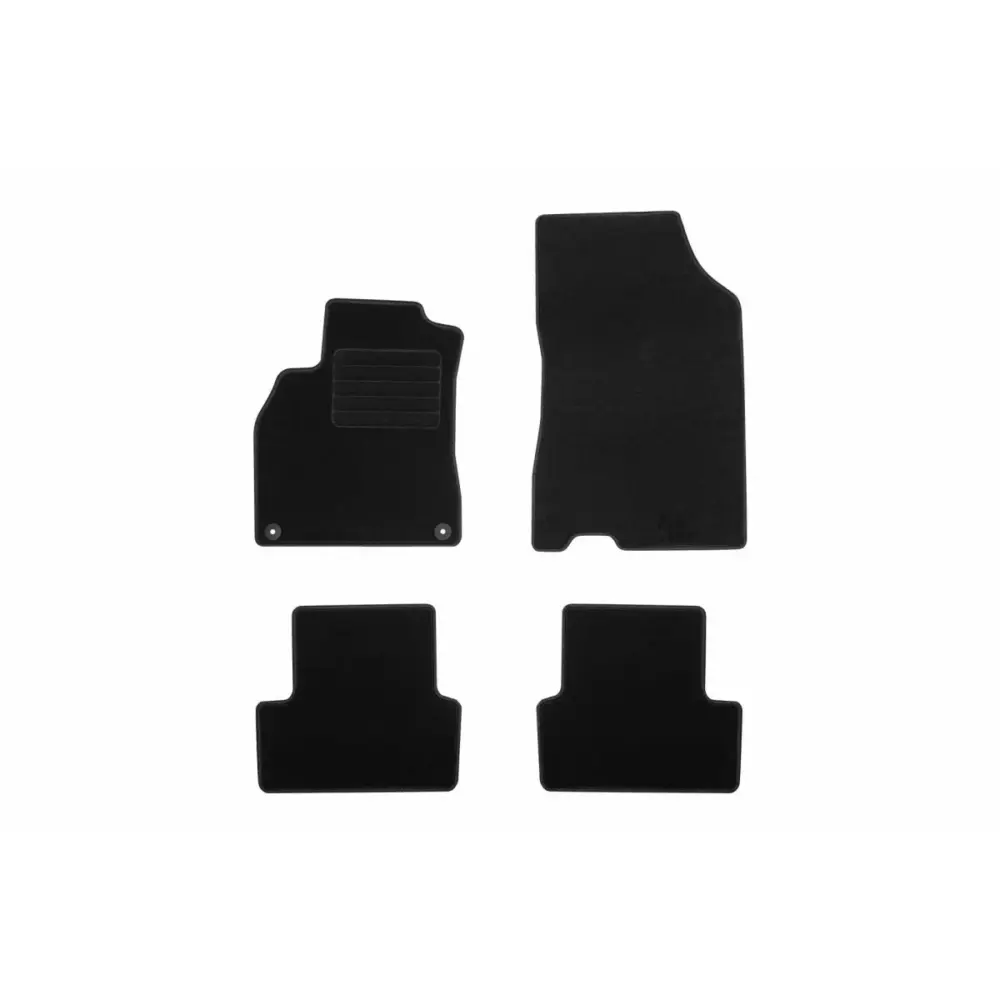 Tappetini Tessuto Nero Set 4 Pezzi per Renault Fluence 2010-2015