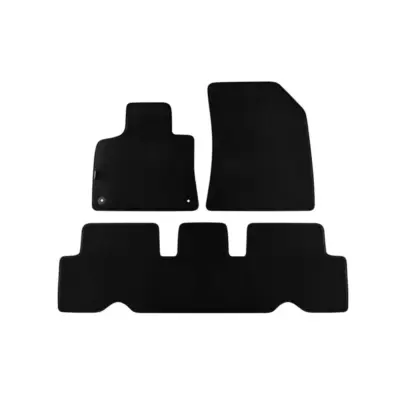 Tappetini Tessuto Petex Style 3 Pezzi Neri per Citroën C4 Grand Picasso