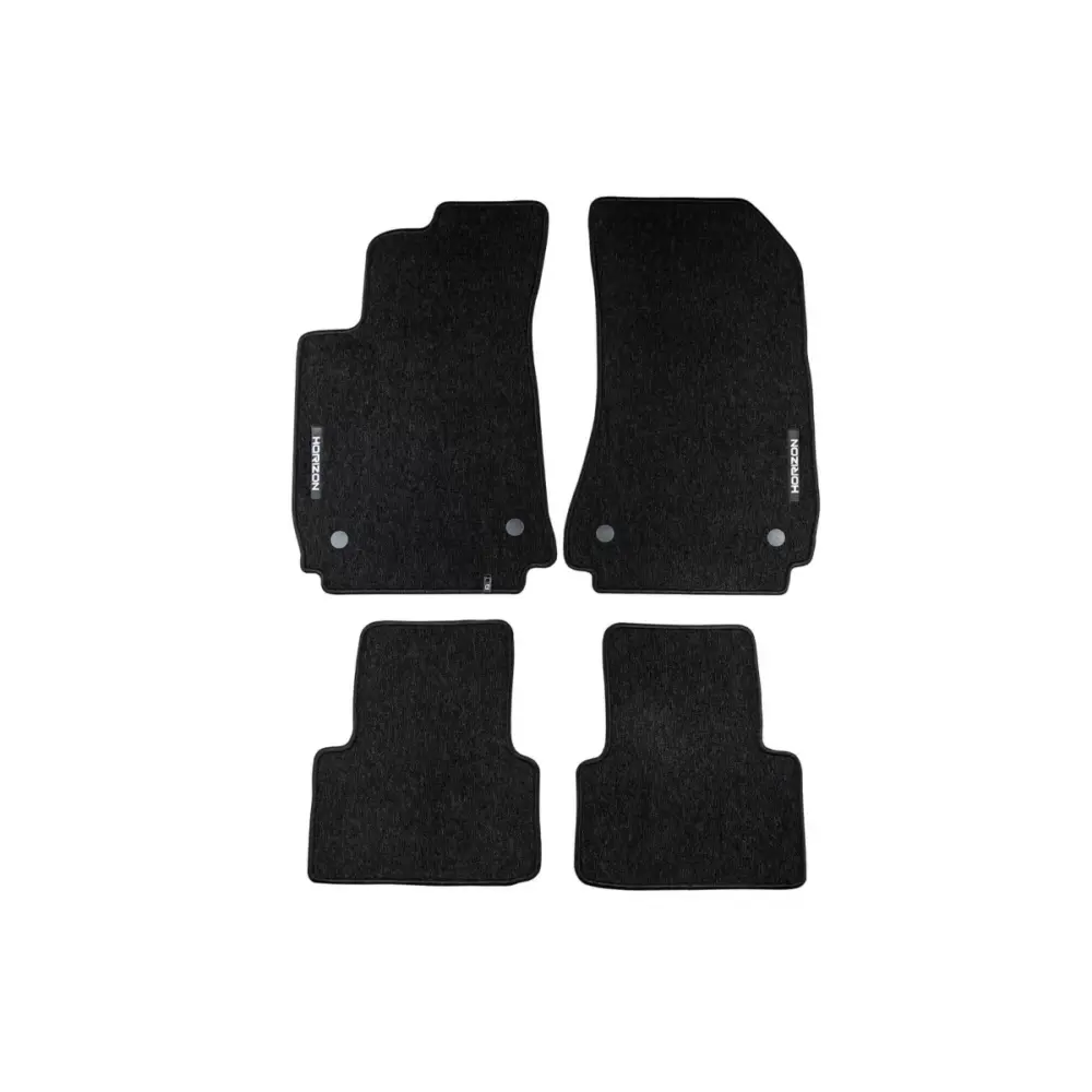 Tappetini Tessuto Serie Horizon Set 4 Pezzi Nero per Alfa Romeo 159 2005-2011