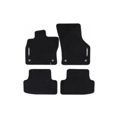 Tappetini Tessuto Serie Horizon Set 4 Pezzi Nero per Audi A3 Berlina dal 2020