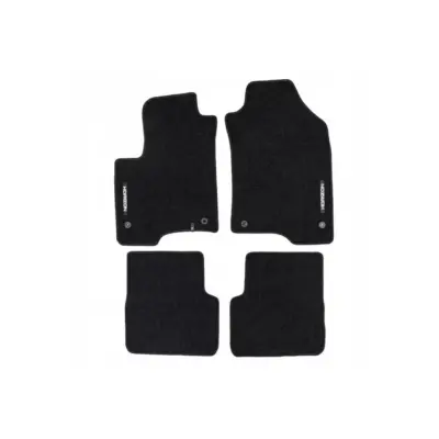 Tappetini Tessuto Serie Horizon Set 4 Pezzi Nero per Fiat Panda dal 2020