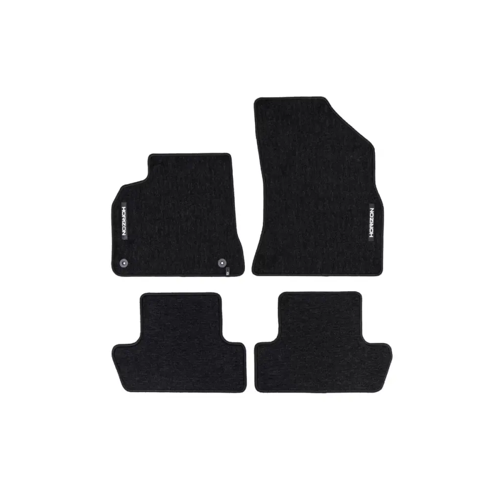 Tappetini Tessuto Serie Horizon Set 4 Pezzi Nero per Peugeot 5008 2009-2017