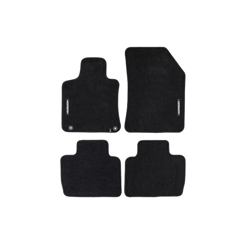 Tappetini Tessuto Serie Horizon Set 4 Pezzi Nero per Peugeot 508 dal 2018