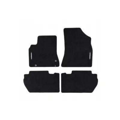 Tappetini Tessuto Serie Horizon Set 4 Pezzi Nero per Peugeot Partner 2008-2018