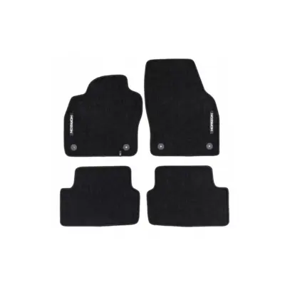 Tappetini Tessuto Serie Horizon Set 4 Pezzi Nero per Volkswagen Polo dal 2017