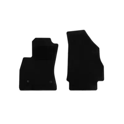 Tappetini Tessuto Set 2 Pezzi Neri per Fiat Doblo dal 2010 2 Posti
