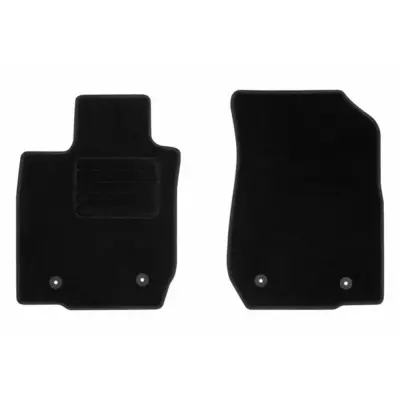 Tappetini Tessuto Set 2 Pezzi Nero per Dacia Logan 2007-2013