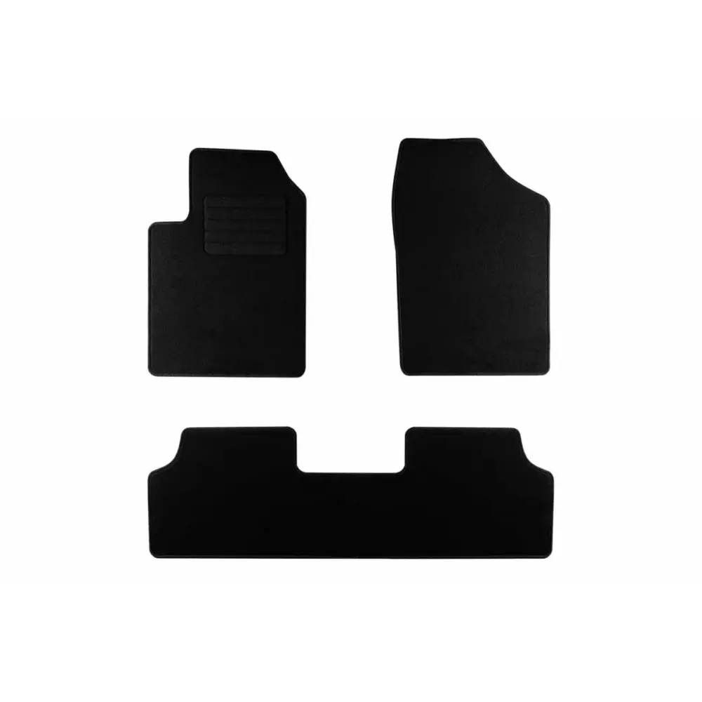 Tappetini Tessuto Set 3 Pezzi Neri per Peugeot Partner 1999-2008