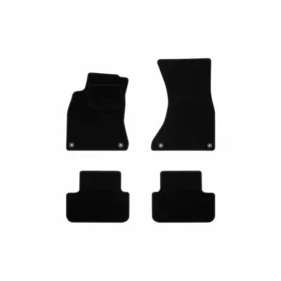 Tappetini Tessuto Set 4 Pezzi Neri per Audi A4 2008-2015