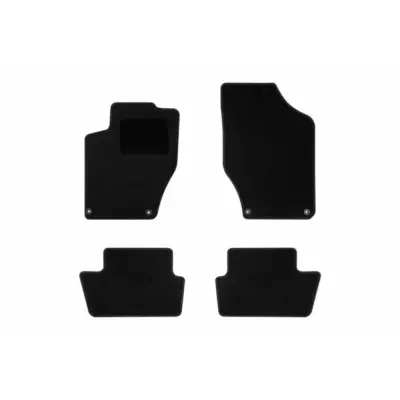 Tappetini Tessuto Set 4 Pezzi Neri per Citroën C4 2010-2018