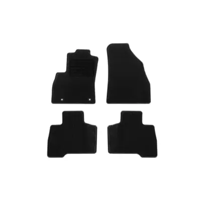 Tappetini Tessuto Set 4 Pezzi Neri per Citroën Nemo 2008-2015