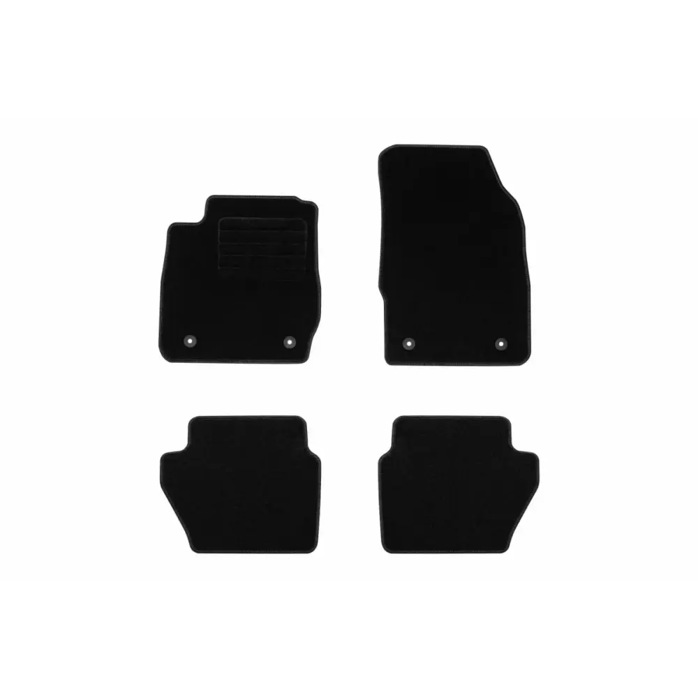 Tappetini Tessuto Set 4 Pezzi Neri per Ford Fiesta 2011-2017