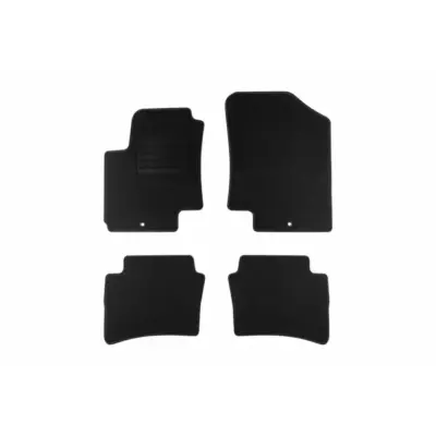 Tappetini Tessuto Set 4 Pezzi Neri per Hyundai I20 2009-2010