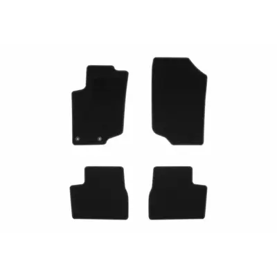 Tappetini Tessuto Set 4 Pezzi Neri per Peugeot 207 2006-2014