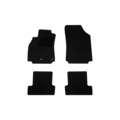 Tappetini Tessuto Set 4 Pezzi Neri per Renault Megane Berlina 5 Porte 2009-2016