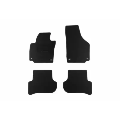 Tappetini Tessuto Set 4 Pezzi Neri per Skoda Yeti 2009-2017