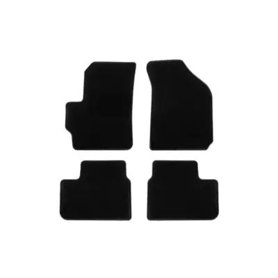 Tappetini Tessuto Set 4 Pezzi Nero per Chevrolet Spark 2005-2010