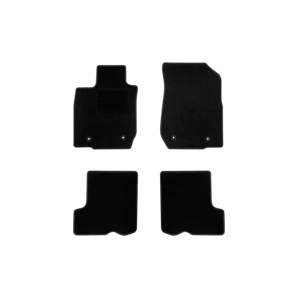 Tappetini Tessuto Set 4 Pezzi Nero per Dacia Sandero 2008-2013