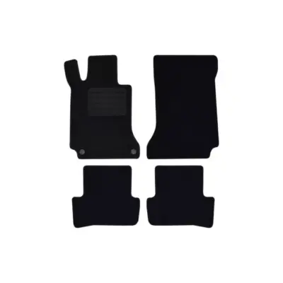 Tappetini Tessuto Set 4 Pezzi Nero per Mercedes Classe C W204 2007-2014