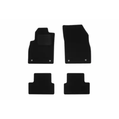 Tappetini Tessuto Set 4 Pezzi Nero per Opel Astra J 2010-2015