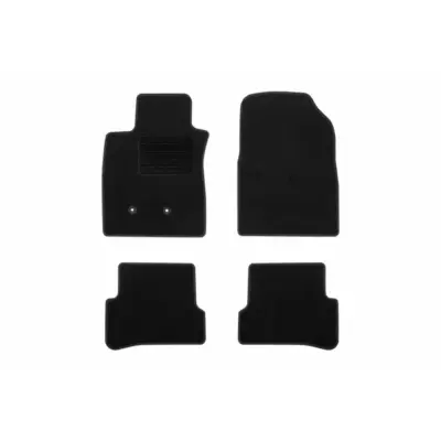 Tappetini Tessuto Set 4 Pezzi Nero per Renault Clio Iii 2005-2013