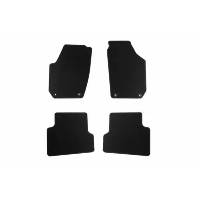 Tappetini Tessuto Set 4 Pezzi Nero per Skoda Fabia 2007-2014