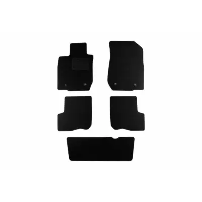 Tappetini Tessuto Set 5 Pezzi Neri per Dacia Logan 2007-2013 7 Posti