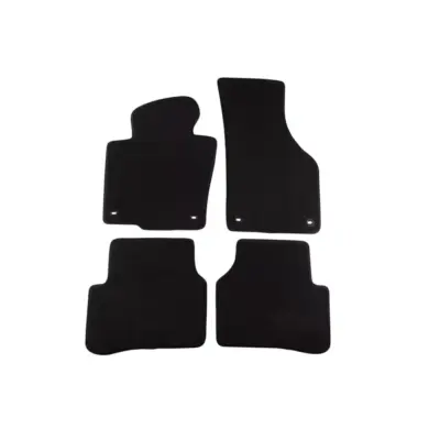 Tappetini Tessuto Tre Strati Neri Set 4 Pezzi per Volkswagen Passat 2005-2010