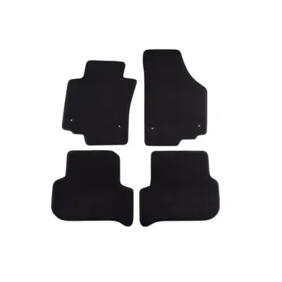 Tappetini Tessuto Triplo Strato con Clip Rotonde Set 4 Pezzi per Seat Leon