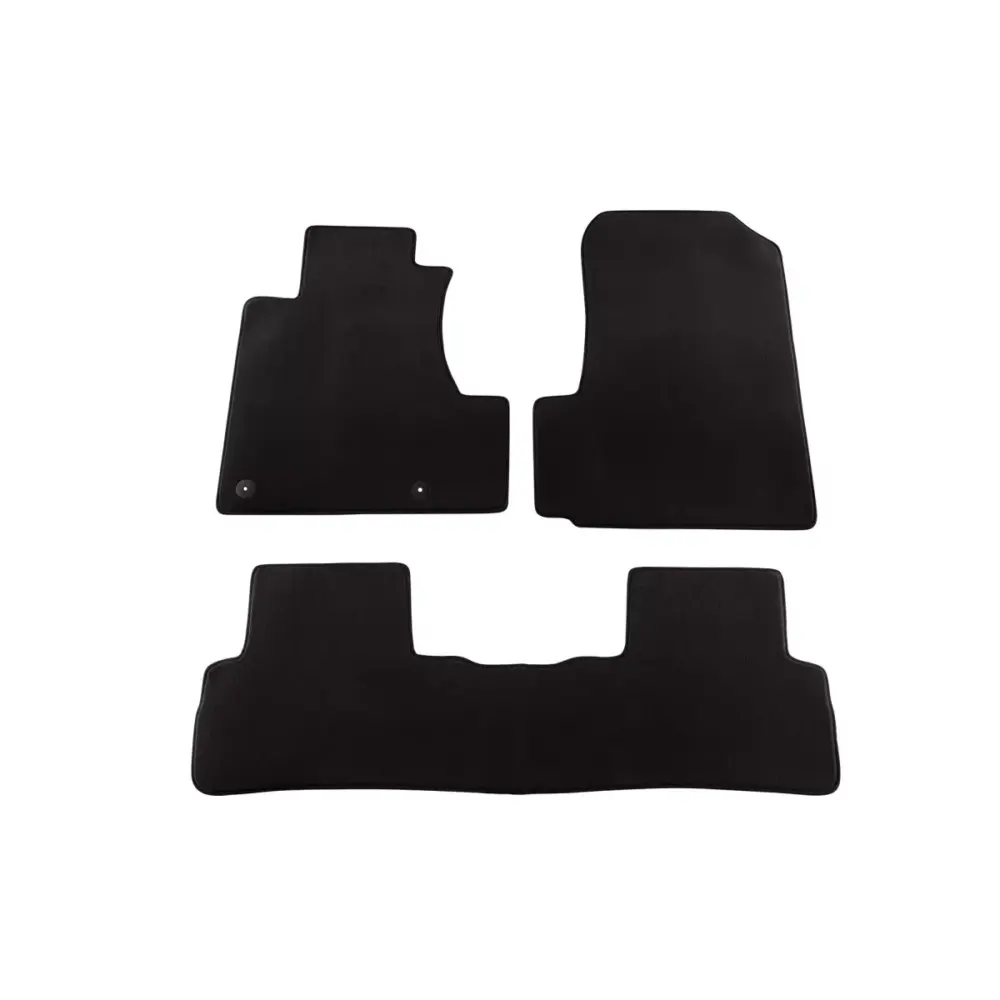 Tappetini Tessuto Triplo Strato Neri 3 Pezzi per Honda Cr-v 2006-2012