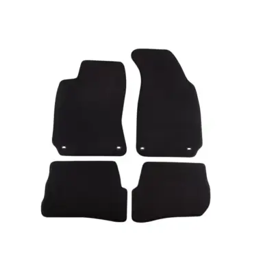 Tappetini Tessuto Triplo Strato Neri 4 Pezzi per Volkswagen Passat 2001-2005