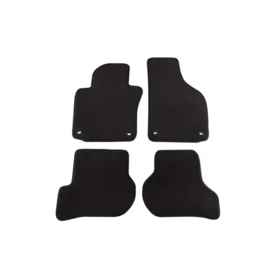 Tappetini Tessuto Triplo Strato Neri 4 Pezzi per VW Golf V 2003-2008
