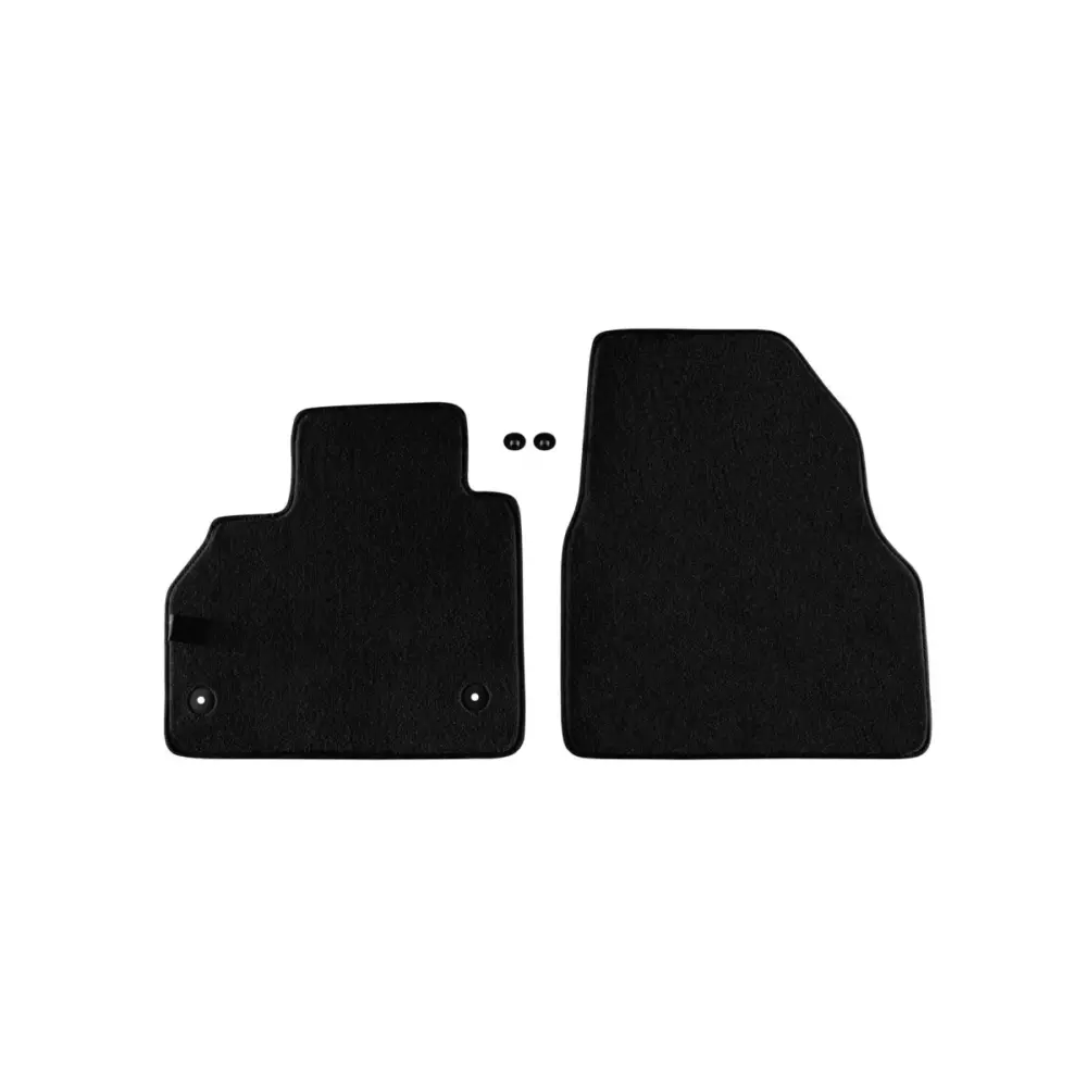 Tappetini Tessuto Triplo Strato Neri Set 2 Pezzi per Renault Kangoo Rapid