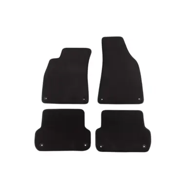 Tappetini Tessuto Triplo Strato Neri Set 4 Pezzi per Audi A4 2000-2008