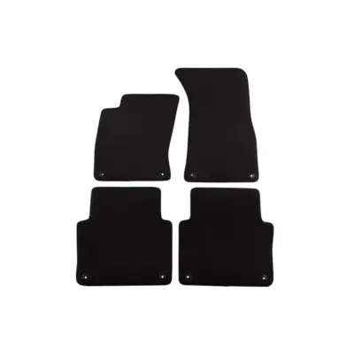 Tappetini Tessuto Triplo Strato Neri Set 4 Pezzi per Audi A8 2002-2010 Base
