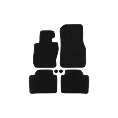 Tappetini Tessuto Triplo Strato Neri Set 4 Pezzi per BMW Serie 3 F30 2012-2019