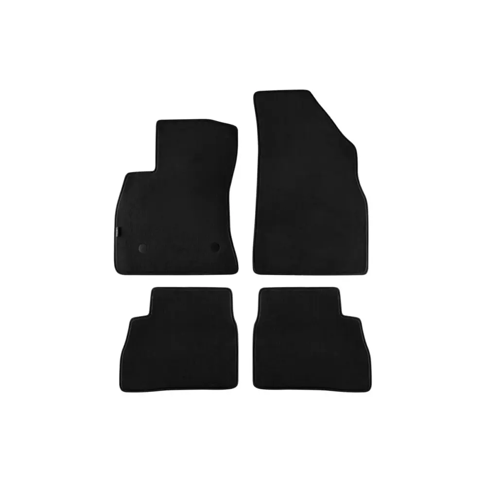 Tappetini Tessuto Triplo Strato Neri Set 4 Pezzi per Fiat Doblo Combi dal 2015