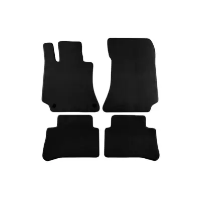 Tappetini Tessuto Triplo Strato Neri Set 4 Pezzi per Mercedes Classe E W212