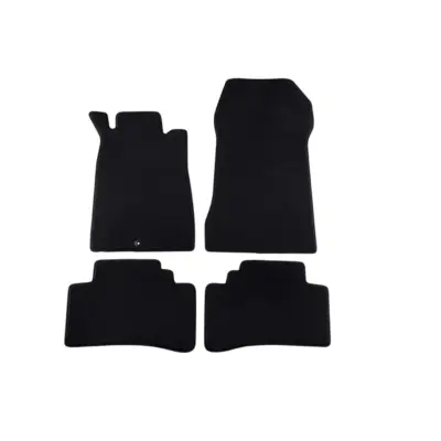 Tappetini Tessuto Triplo Strato Neri Set 4 Pezzi per Mercedes Clk C208 1997-2002