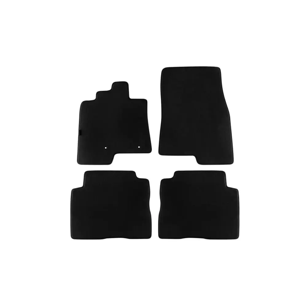 Tappetini Tessuto Triplo Strato Neri Set 4 Pezzi per Mitsubishi Pajero dal 2007
