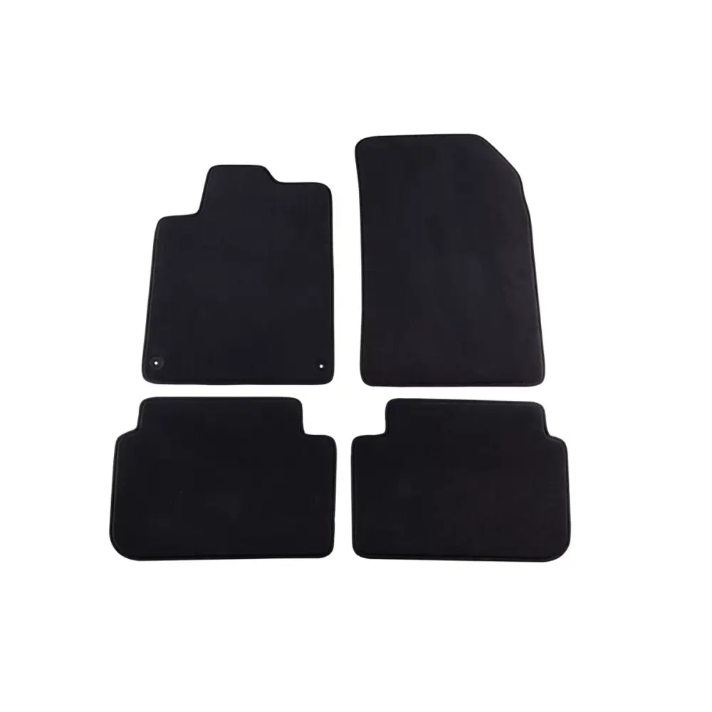 Tappetini Tessuto Triplo Strato Neri Set 4 Pezzi per Peugeot 407 2004-2011