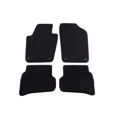 Tappetini Tessuto Triplo Strato Neri Set 4 Pezzi per Seat Ibiza 2008-2017