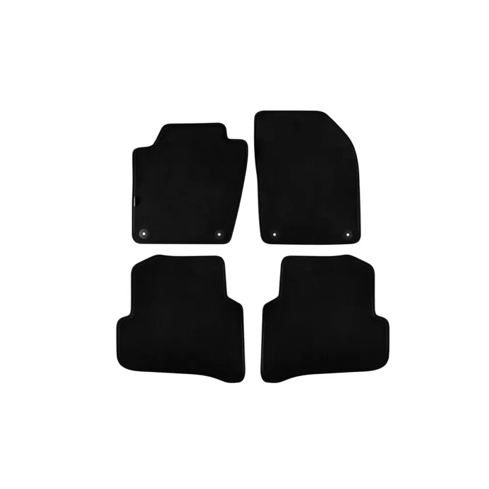 Tappetini Tessuto Triplo Strato Neri Set 4 Pezzi per Skoda Fabia dal 2014
