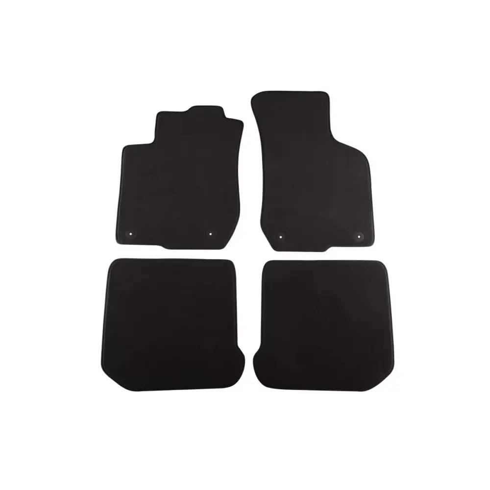 Tappetini Tessuto Triplo Strato Neri Set 4 Pezzi per Skoda Octavia 1999-2002